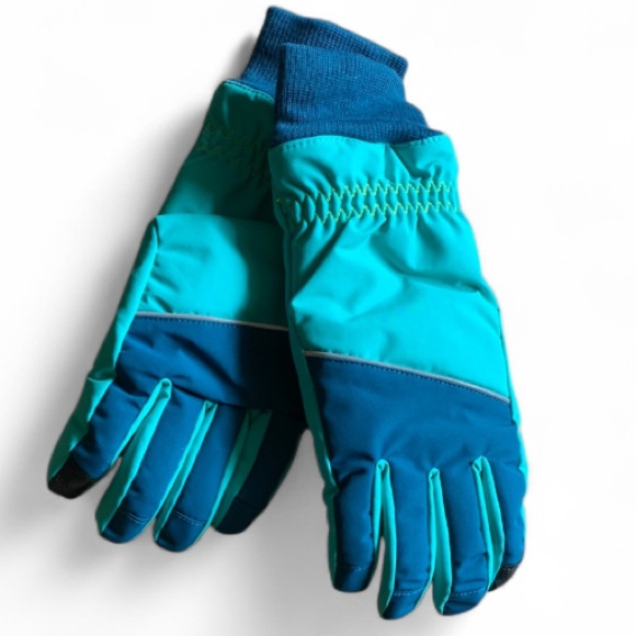 LANDSEND Wms Squall Water Resistant Warm Winter Gloves, Tech Finger, Nose Wipe - Picture 3 of 4